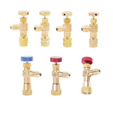 Imagem de R410a R22 Ferramenta de Refrigeração Adaptador de Válvula de Ar Condicionado Encaixe 1/10.2 cm 5/40.6 cm Válvula de Mangueira de Carregamento Macho/Fêmea (G Tipo R410)