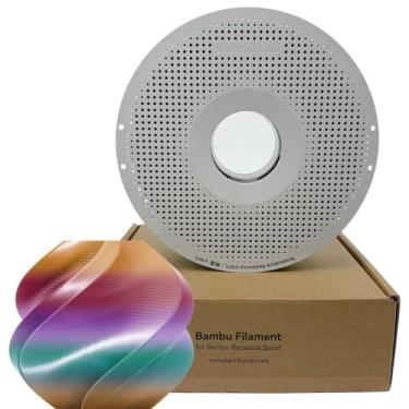 Imagem de Filamento Impressora 3d Bambu Lab Pla Silk Multi Color 1kg 1,75mm Carretel Reutilizável Cor Dawn Radience 13912