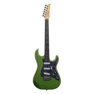 Imagem de Guitarra Seizi Katana Yoru Sss Metallic Army Green