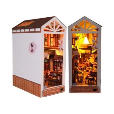 Imagem de Kit De Montagem DIY De Madeira Para Canto De Livros Infantil, Casinhas