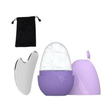 Imagem de Conjunto De Ferramentas De Massagem Facial Em Aço Inoxidável: Rolo De 