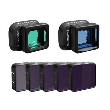 Imagem de Kit Lente Anamórfica + Wide + Filtros ND para Drone Mini 3 Pro - Freewell