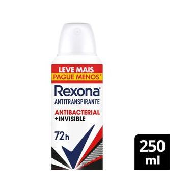 Imagem de Desodorante Antitranspirante Aerosol Rexona Antibacterial+Invisible 250ml