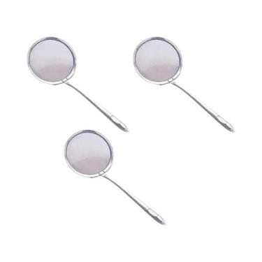 Imagem de Escumadeira De Aço Inoxidável Com Malha Fina, Colher Filtradora Multif