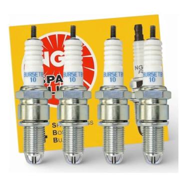 Imagem de Jogo Velas Ignição BUR5ETB10 Compatível com Gol Mi 1.0 8V AT 1997 a 2001 Gol Special 2000 a 2005 Kombi Polo Santana