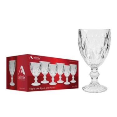 Imagem de Taças Diamont Allmix 340ml - Kit Com 6 Unidades - Allmix Utilidades