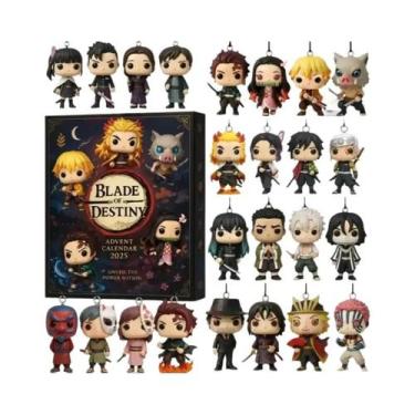 Imagem de Calendário Do Advento De Natal Kawaii Anime Demon Slayer, Caixa Surpre