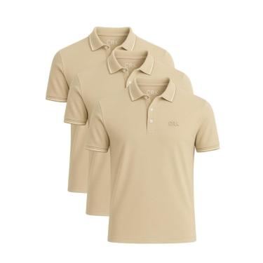 Imagem de Kit 3 Camisas Polo Masculina Básicas Crocker-Masculino