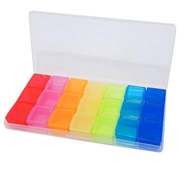 Imagem de Estojo Porta Capsúla Bijuteria 7 Divisor Japonesa - Yamada