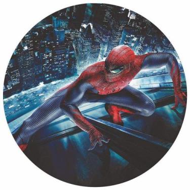 Imagem de Painel Festa Redondo 3d Homem Aranha Vingadores 1,50M - Fantasia Bras