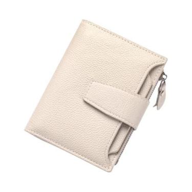 Imagem de Carteira De Couro Feminina Com Bloqueio RFID, Grande Capacidade, Porta