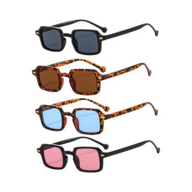 Imagem de Óculos De Sol Vintage Femininos Em Formato Oval Retangular, Óculos De 