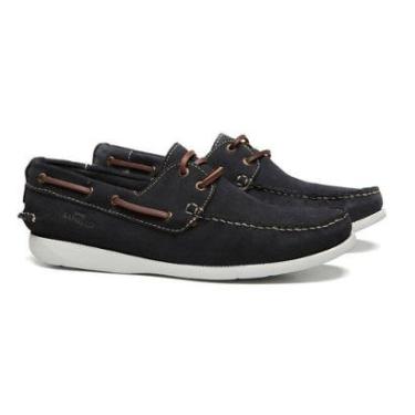 Imagem de Deckshoes Masculino Molegato Camurca Marinho Samello-Masculino