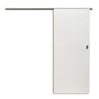 Imagem de Kit Porta de Correr Colmeia 210x82cm Trilho Alumínio Eucaplac Somad Branco