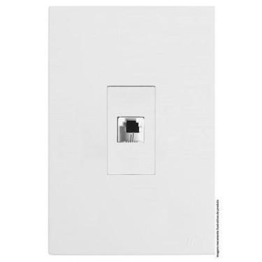 Imagem de Conjunto Rj11 2 Fios Telefone 4X2 Vertical Brs12349-8Br