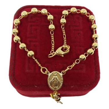 Imagem de Pulseira Elo Terso Idêntico A Ouro Banhada a Ouro - Joias Nobre Moedas