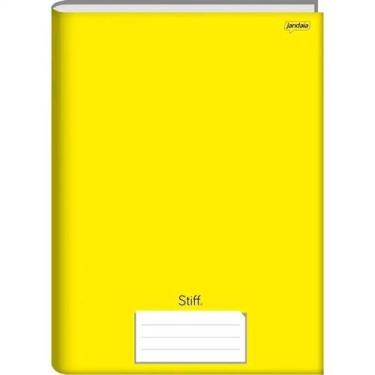 Imagem de Caderno Brochura Capa Dura 1/4 48 Folhas 140x220mm Jandaia -, Amarelo