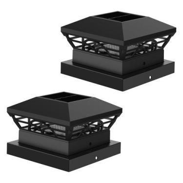 Imagem de Luz Solar Externa IP65 Para Colunas De Villa, Conjunto De Lâmpadas LED