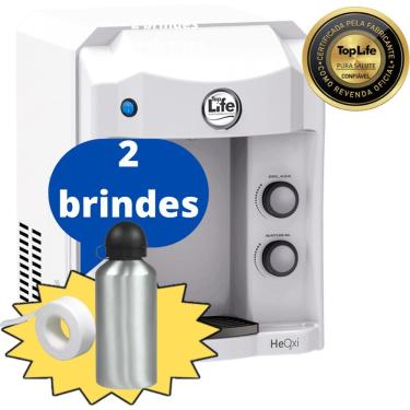 Imagem de Purificador De água Alcalina Ionizada Com Ozônio Gelada Heoxi - Top Life Branco 110V