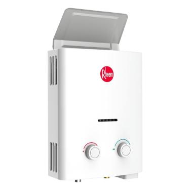 Imagem de Aquecedor a Gás RB3AP06NVNA1K de Passagem 6,5 l Min sem Duto com Sensor ODS Branco Pilha