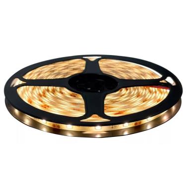 Imagem de Fita Led Rolo 5m 300 Leds Silicone Iluminação Decoração | Ilumine Sua Casa Com Estilo E Praticidade Branco Quente