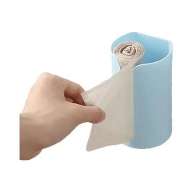 Imagem de Dispensador De Sacos Plásticos Contemporâneo De Parede, Cesto Organiza