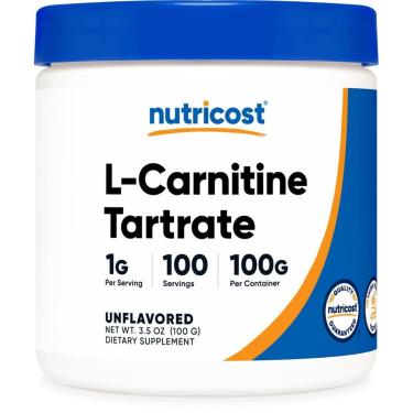 Imagem de Suplemento Nutricost De Tartarato De L-Carnitina Em Pó 100G-Unissex