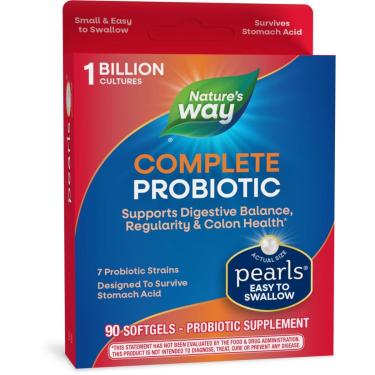 Imagem de Suplemento Nature's Way Complete Probiotic Pearls 90 cápsulas-Unissex