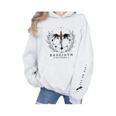 Imagem de Moletom Unissex Feminino Outono Inverno Cavaleiro Dragão Fantasia Pres