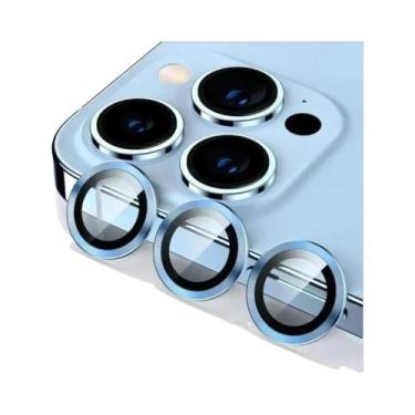 Imagem de Protetor De Lente De Câmera Em Vidro Temperado De Alumínio Para iPhone