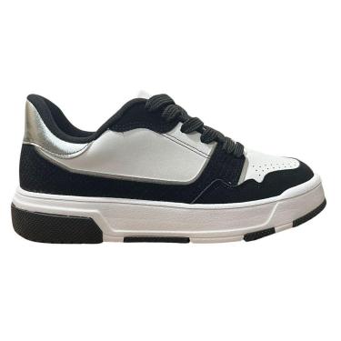 Imagem de Tenis Feminino Vizzano Conforto Casual Retrô Street Camurça Amarração 1430.102 Preto-Fe...