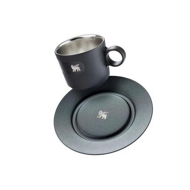 Imagem de Caneca Stanley Daybreak Cappuccino com Pires 8143 Matte Black 192ML - Preto - Unissex - Único-Unissex