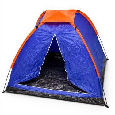 Imagem de Barraca Camping Fly 170T 2 Pessoas Azul/Laranja Gorillaz