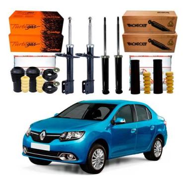 Imagem de Kit Amortecedor Dianteiro Traseiro Logan 1.0 2014 A 2020 - Cofap