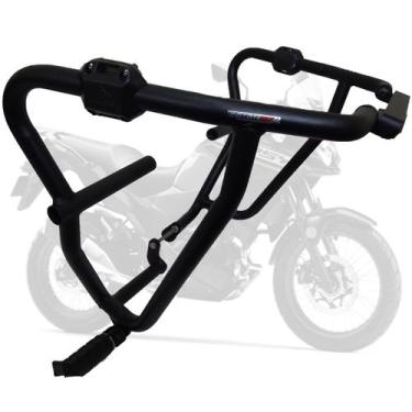 Imagem de Protetor de Motor e Carenagem Coyote Preto com Pedais - Versys 300 X A