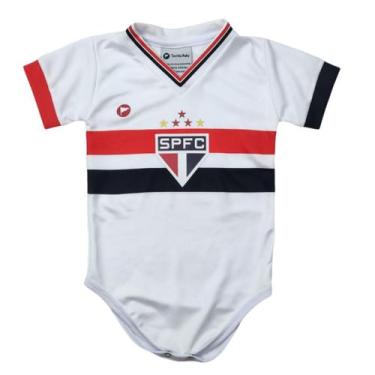 Imagem de Body São Paulo Bebe Recem Nascido Premium Oficial Torcidababy, Branco,