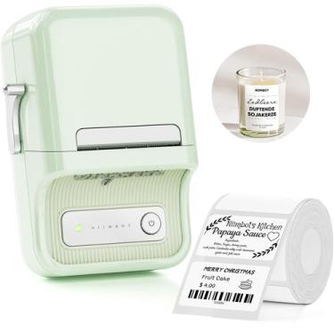 Imagem de Impressora de etiquetas NIIMBOT B21 Bluetooth Thermal Mint Green