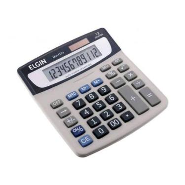 Imagem de Calculadora de Mesa Elgin MV4123 Visor LCD 12 Dígitos com Funções de P