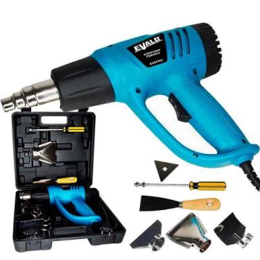 Imagem de Soprador Térmico 2000w com Maleta e Kit de Acessórios EVST EVALD, 110V