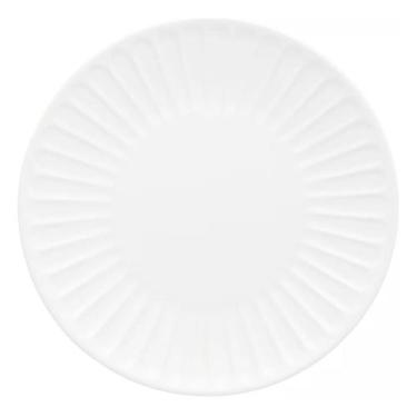 Imagem de Conjunto De 2 Pratos De Sobremesa De Cerâmica Branco 19Cm Colibri Wolf