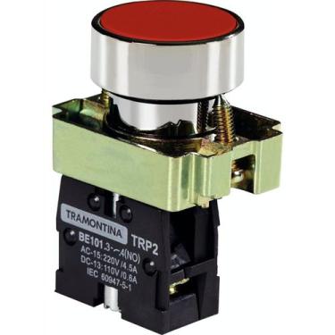 Imagem de Botão de Impulso Tramontina TRP2-BA41 1NA Vermelho com Base de Metal