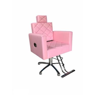 Imagem de Poltrona Cadeira Reclinável Conforty De Cabeleireiro - Bm Moveis