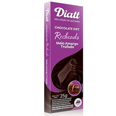Imagem de Chocolate Diet Recheado Meio Amargo Trufado 25g