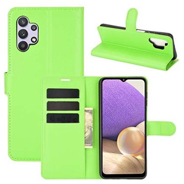 Imagem de Capa Capinha Carteira Para Samsung Galaxy A23 Case Couro Flip Wallet Top - Porta-cartões (Verde)