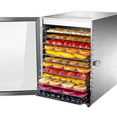 Imagem de Secador De Frutas Comercial De 800 W, Desidratador De Frutas Para Alimentos De 12 Camadas, Secador De Ar Para DesidrataçãO De Alimentos, Janela De VisualizaçãO, Tempo De 24 Horas