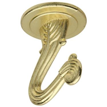 Imagem de Ganchos decorativos de teto Stanley Hardware S561-230 CD725 em latão, 2 peças
