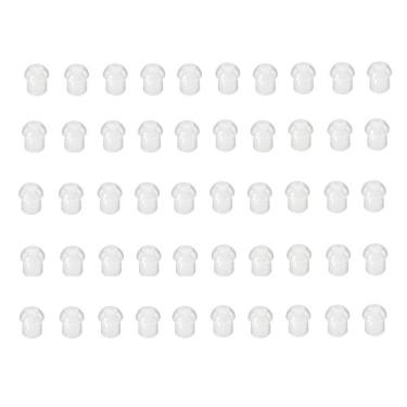 Imagem de Fones de ouvido KEYBLU de substituição para fones de ouvido de cogumelo para auriculares de tubo acústico, pacote com 50