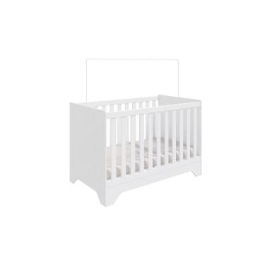 Imagem de Berço Móveis Peroba Popy Retrô em MDF Branco Birlho