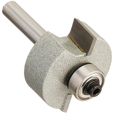 Imagem de Vermont American 23117 3/8-by-1/2-Inch Carbide Tipped Rabbet Router Bit, rolamento esférico de 1/2 polegada 2-Flute 1/4-Inch Hank