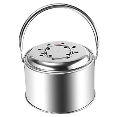 Imagem de Fogão a Carvão,Aço Inox para Camping | Presentes aquecimento práticos para seus amigos, colegas, famílias, vizinhos e muito mais, fáceis usar, limpar e